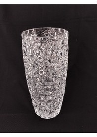 Resim Delisoga Daire Desenli Kristal Vazo Billur 