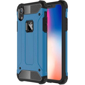 Resim Microsonic Apple iPhone XR (6.1'') Kılıf Rugged Armor Mavi 