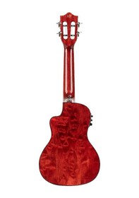 Resim Lanikai Qm-rdcec Quilted Maple Elektro Ukulele - Kırmızı Üst Seg 