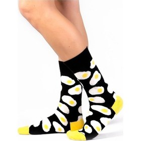 Resim Ozzy Socks 6'lı Organik Pamuklu Dikişsiz Erkek Çok Renkli Desenli Çorap (448387659) Lacivert 