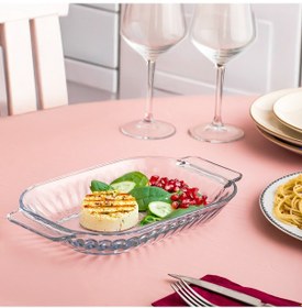 Resim Porsima1160 Shell Kulplu Salata Ve Servis Sunum Tabağı 17x30 Cm 