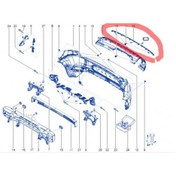 Resim Arka Tampon Alt Kaplama Kırmızı Renkli Clıo V850700129R 850709974 