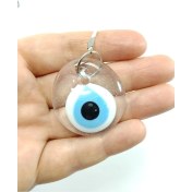 Resim Ennea Art Saydam Nazar Boncuğu Araba Dikiz Ayna Süsü El Yapımı Cam Hediyelik Eşya 