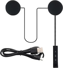 Resim LANRU kulaklık, Motosiklet BT Kulaklıkları Outdoor Kask Kulaklık Stereo Müzik ve Ses Mikrofon Yumuşak Kablo Kulaklık 