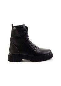 Resim Siyah Hakiki Deri Kadın Bot & Bootie K02045002803 Siyah 