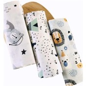 Resim 3 Adet Çok Amaçlı Müslin Örtü Çok Renkli 