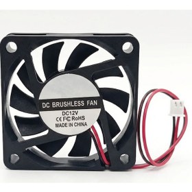 Resim Dc 12v Fan 60x60mm 6010 6x6cm 3500rpm Soğutucu Kuluçka Ekran Kartı Cooler Peltier Printer Pc Cpu 