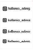 Resim TRC TRAFİK Instagram Kullanıcı Adı Sticker Çıkartma Oto Araba Pc 25 Cm 