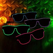 Resim LED Işıklı Gözlükler - Pil Gücüyle Çalışır, Koyu Renkli Parti Hediyeleri Halloween, Konserler, GJ Kulüpleri, Karnaval, Doğum Günleri için - Eğlenceli ve Edgy Aksesuarlar, Pil Dahil Değil, Boyut 5, Parti Aksesuarları|Edgy Moda|Polikarbonik Lens 