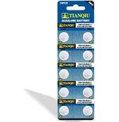 Resim Tianqiu AG13 LR44 357A Alkalin Düğme Pil 10'lu 