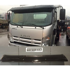 Resim Isuzu Npr 3d Long Ön Cam Güneşliği Mika Parlak Siyah Garage453 