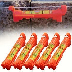 Resim 10 adet Cep asma çizgi seviyesi, yatay baloncuk seviyesi, inşaat için mini ölçüm aracı, ip seviyesi, yatay ölçüm aracı 