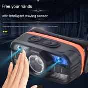 Resim 1 adet taşınabilir LED baş lambası, kafa montajlı el feneri, çeşitli aktiviteler için ayarlanabilir saç bandı ışık, USB şarj, dışarı çıkarken taşıması kolay - Noel, Şükran Günü, Sevgililer Günü, Yeni Yıl hediyesi 