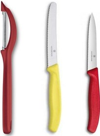 Resim Victorinox Sarı Kırmızı Soyacak Seti Çok Renkli 