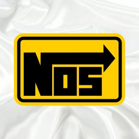 Resim Keyf'ince Shopping NOS Tarza Özel Pleksi Panjur Arması - 1 I Universal Vidalı Oto Panjur Süsü I Araba Panjur Süsü 