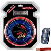 Resim Wattbox Oto Anfi Kablo Tesisat Seti Full 8Ga 1500W Vakumlu 
