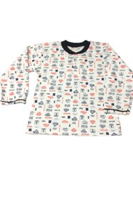 Resim Sevinç tekstil Beyaz Penye Çocuk Pijama Takımı 