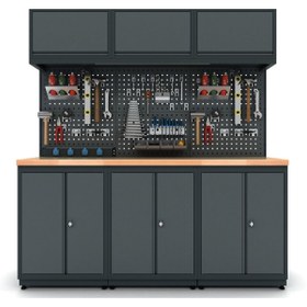 Resim İdeal Ekipman 1.8 Metre Modüler Çalışma Tezgahı İE.36.18.07 