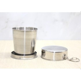 Resim 9072362248278drvs - Katlanabilir Tekli Paslanmaz Çelik Shot Bardak 8 Cm 