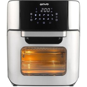 Resim ONVO İNOX OVFRY09 Oven Airfryer 12 lt Yağsız Fritöz İNOX 