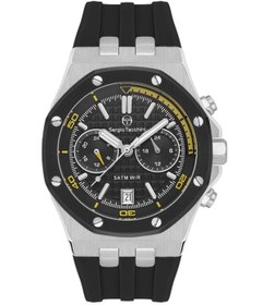 Resim Sergio Tacchini St.1.10447-1 Silikon Kordon Fonksiyonlar Aktif Suya Dayanıklı Siyah Renk Erkek Kol S 
