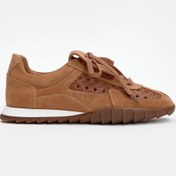 Resim NILUFARR Minova Turuncu Hakiki Deri Kadın Sneaker 