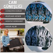 Resim Rs Otomobil Yan Cam Perdesi Arka Güneşlik Siyah 2 Adet 
