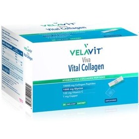 Resim Velavit Viva Vital Collagen Toz Takviye Edici Gıda 10.000 Mg 30 Saşe 