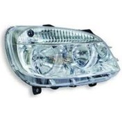 Resim Fiat Doblo -SAĞ Far 2006-2009 | Elektrikli Motorlu | H7 + H1 | Şeffaf Cam | 51755054 Uyumlu 