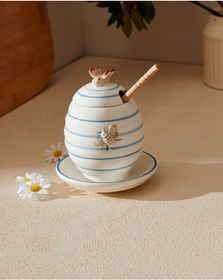 Resim Madame Coco Flore Bal Kavanozu Balk0000000001 12,5x12,5x14,8 Cm-mavi/beyaz 