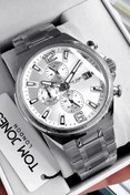 Resim Tom Jones Rolex Model Hediyelik Erkek Kol Saati Su Geçirmez Gümüş Renk Çelik Kordon Hediye Bileklik GTJE2104C2 