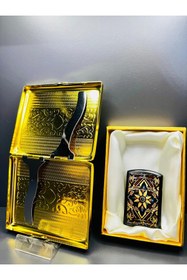 Resim doğan hediyelik Sigara Tabakası ve Çakmak Hediyelik Set 
