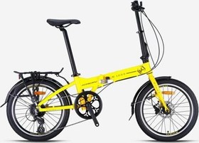 Resim Fd 3000 Katlanır Bisiklet 20 Jant 8 Vites Hidrolik Disk Fren Sarı-Altın Sarı 