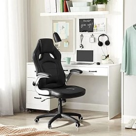 Resim Terletmez Shop Oyuncu Koltuğu, Ofis Koltuğu, Döner, Siyah, OBG62B, 70 x 65 x 115 cm 