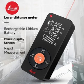 Resim Siyah Gövdeli Uzun Menzilli Lazer Mesafe Ölçer, Dış Mekan Ölçüm Cihazı,Lazer Mesafe Ölçer,El Tipi Cihaz,Düşük Güçlü Lazer,Optik Mesafe Ölçer,Ölçüm Aleti,Mühendisler,Kendin Yap Hobi Severler 