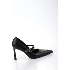 Resim Siyah Kadın Klasik Topuklu Ayakkabı K01565016542 Siyah 