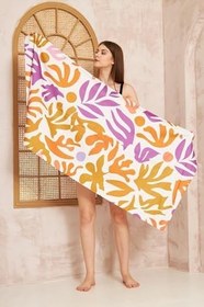 Resim Pattern Baskılı pamuklu Plaj Havlusu 