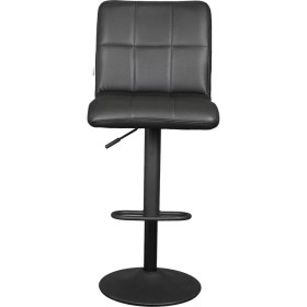 Resim Bürocci Carla Bar Taburesi-Siyah DERI-9503Y0101 