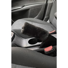 Resim Oto Aksesuarcım Yumuşak Peluş El Freni Süsü Siyah 