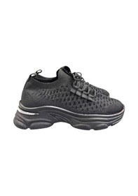 Resim Aybaak 5008 Taşlı Dolgu Topuk Kadın Ayakkabı Sneaker Siyah 
