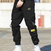 Resim [1 adet Gençlik Rahat Kargo Pantolonu] Gençlik Rahat Kargo Pantolonu, Polyester Düz Renk Kırpılmış Joggers, Esnek Olmayan Dar Kesim, Çoklu Cep, Bağcıklı Bel, Tüm Mevsimler İçin, Hafta Sonu Rahat 