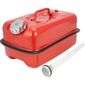 Resim Taşınabilir Yakıt Tankı Metal Benzin Bidonu Yatay 10 Litre 