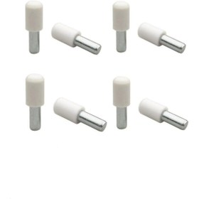 Resim Genel Markalar Plastik Başlı Metal Raf Pimi 100 Adet - Raf Pimleri - Tek Ebat 