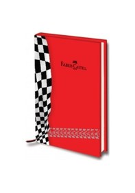 Resim Yarışçı Model A5 Sert Kapak Çizgili Defter Kırmızı Kırmızı 