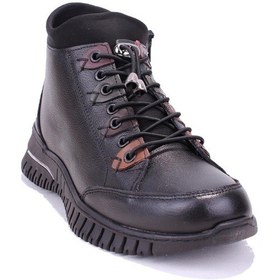 Resim Dagoster Dza07-122042651 Siyah Günlük Düz Taban Deri Kadın Bot 001 