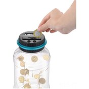 Resim Dianziye Transparan Abs Euro Para Birikim Kutusu - Lcd Ekranlı Otomatik Sayım, 2.5l Hacimli, Kolay Erişim Açık Ağızlı 1 Adet 
