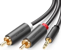 Resim 3.5mm AUX RCA Ses Kablosu 2 Metre Ugreen