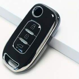 Resim Renault Modelleri için Şık Altın Kenarlı TPU Araba Anahtar Kılıfı - Dayanıklı Yumuşak Kauçuk Koruyucu, 1 adet, Corolla, Espace, Hediye Anahtar Çantası 