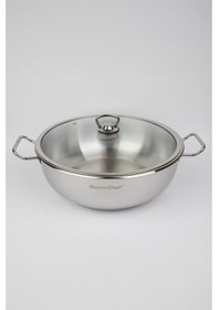 Resim Masterchef 32 Cm Çelik K.yarık Tencere Çelik 