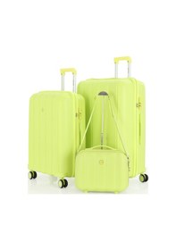 Resim Mçs Polipropilen 3lü Valiz Seti Büyük & Orta & Makyaj V305 S21yy1000078-set 00194 Açık Sarı 